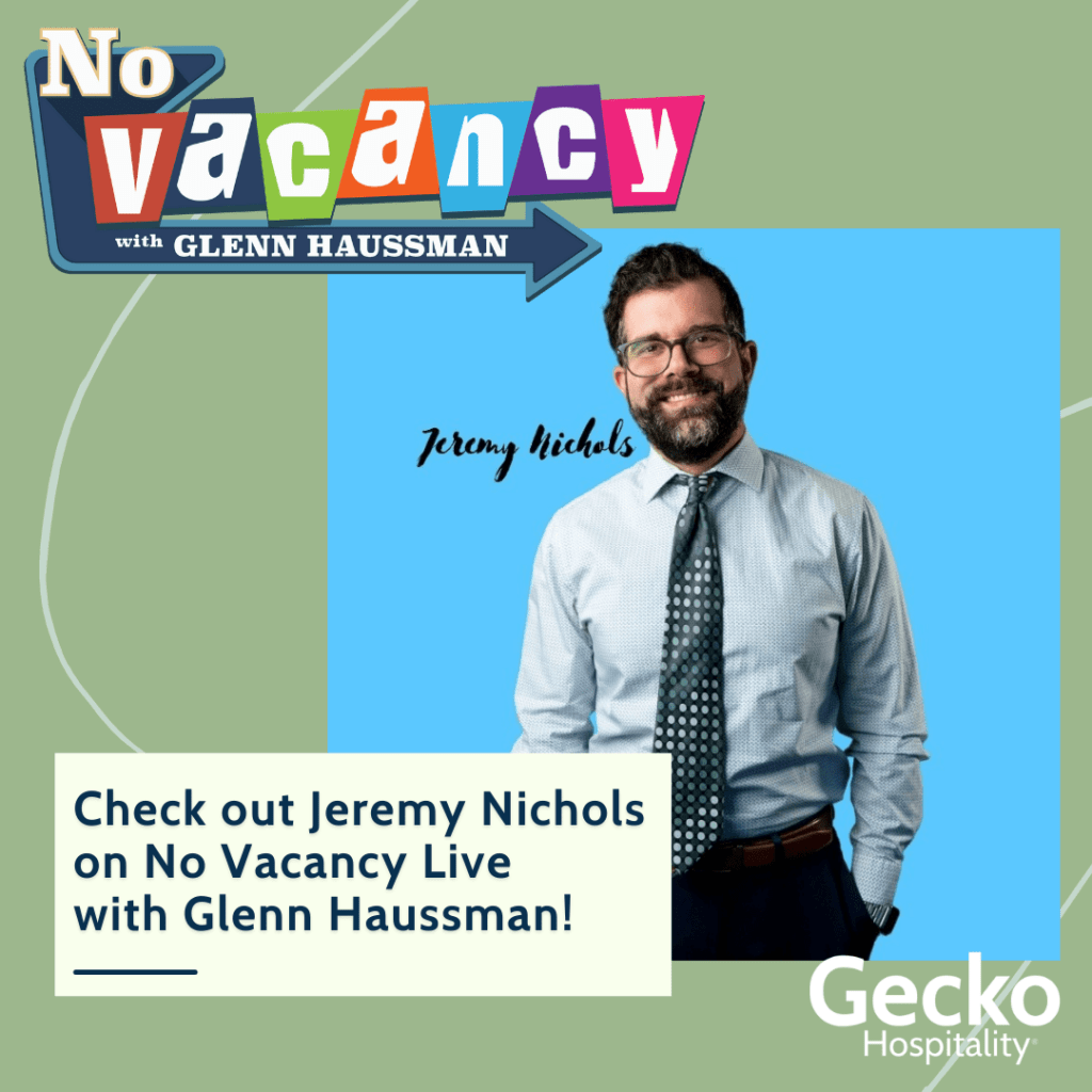 Jeremy Nichols on cover of No Vacancy ad with Glenn Haussman
